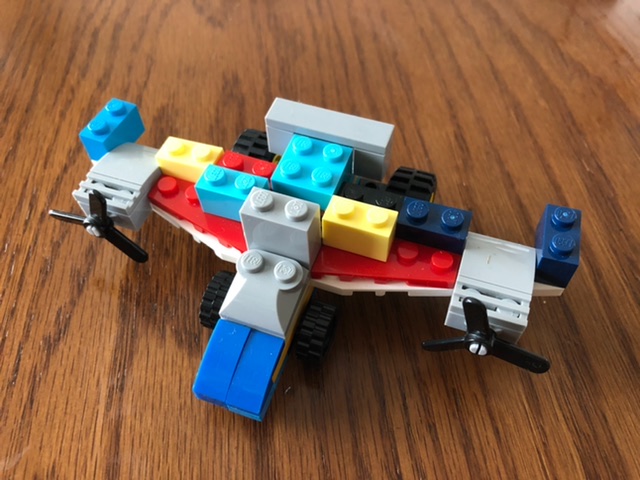 レゴ　オリジナル飛行機の写真